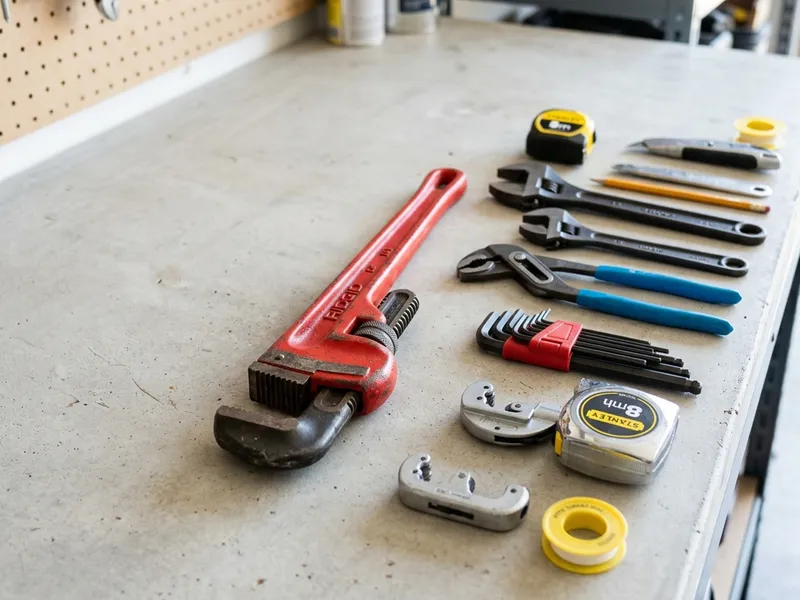 Professional plumbers in Almedia, PA equipped with top-tier tools for residential and commercial plumbing services.